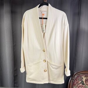 Knox Rose Cream Cardigan with Button Detail